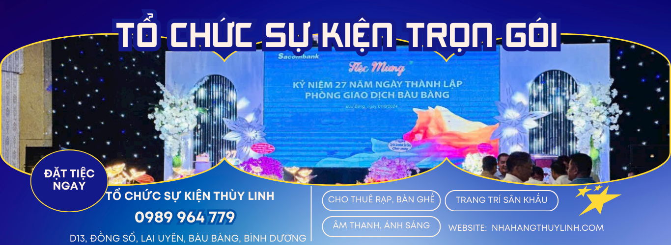 tổ chức sự kiện trọn gói bàu bàng