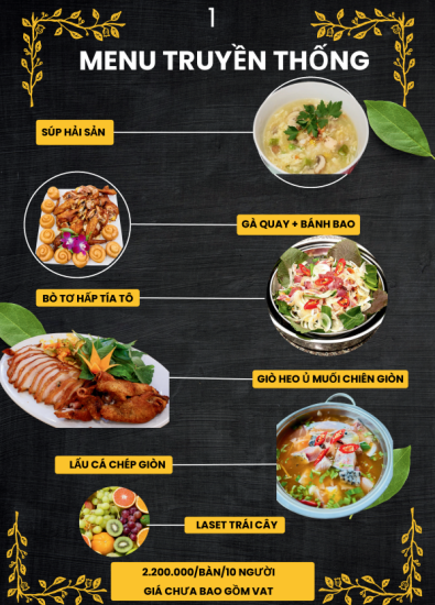 MENU TIỆC 2024