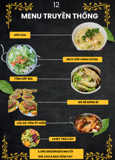 MENU TIỆC 2024