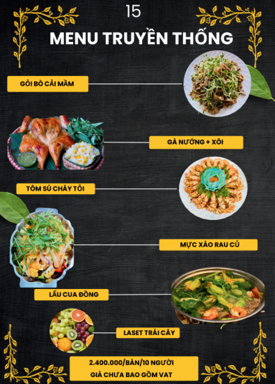 MENU TIỆC 2024