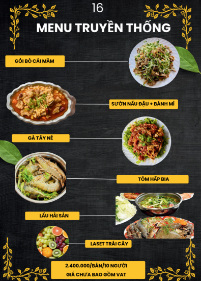 MENU TIỆC 2024
