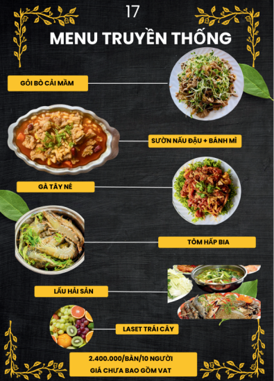 MENU TIỆC 2024
