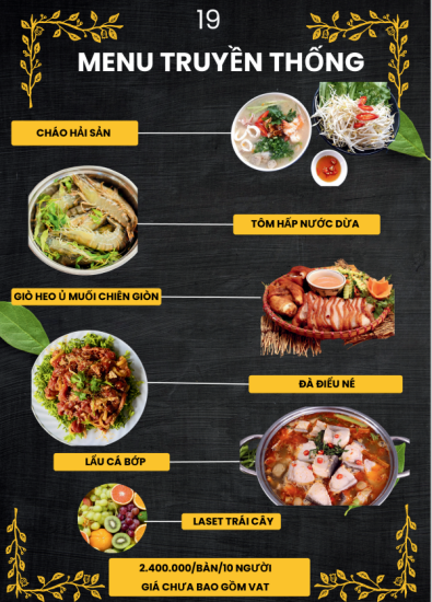 MENU TIỆC 2024