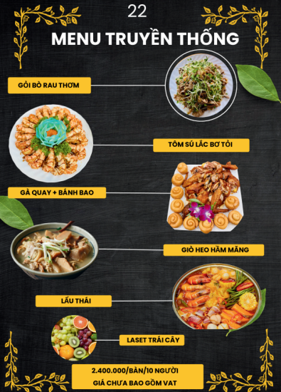 MENU TIỆC 2024