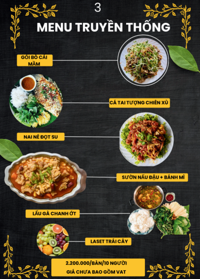 MENU TIỆC 2024