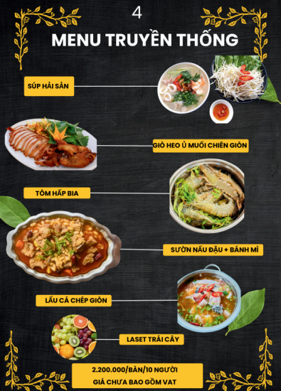 MENU TIỆC 2024