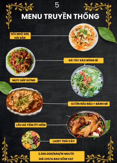 MENU TIỆC 2024