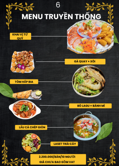 MENU TIỆC 2024