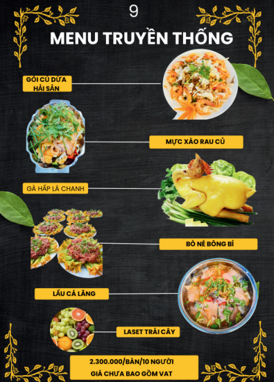 MENU TIỆC 2024