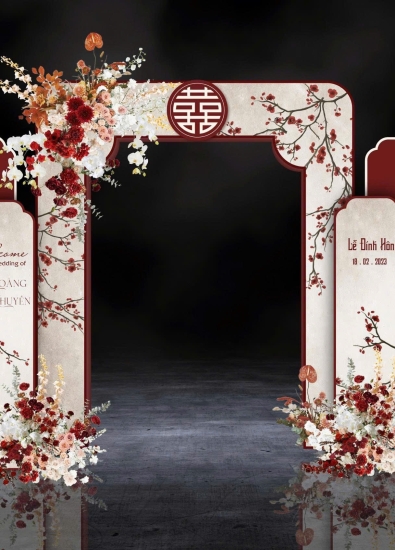 TRANG TRÍ BACKGROUND TIỆC CƯỚI