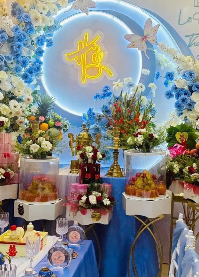 MÂM QUẢ CƯỚI HỎI BÀU BÀNG