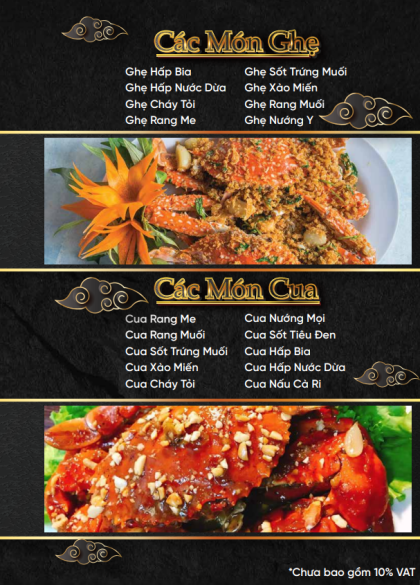 CÁC MÓN GHẸ- CUA