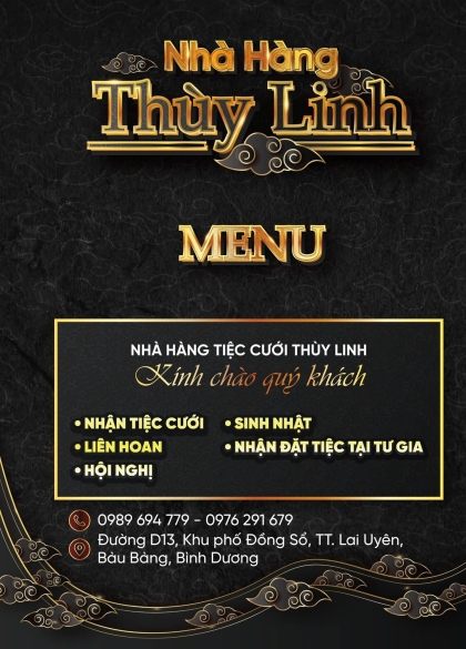 MENU NHÀ HÀNG THÙY LINH