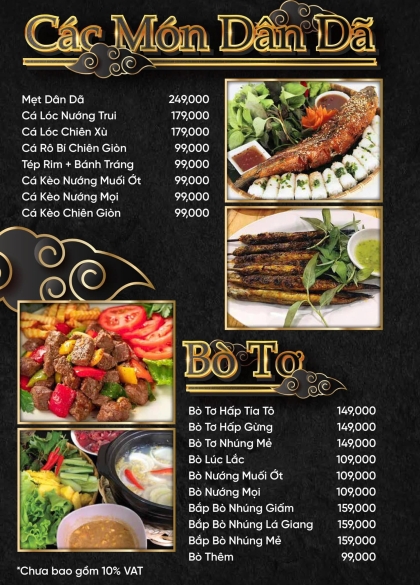 CÁC MÓN DÂN DÃ - BÒ TƠ