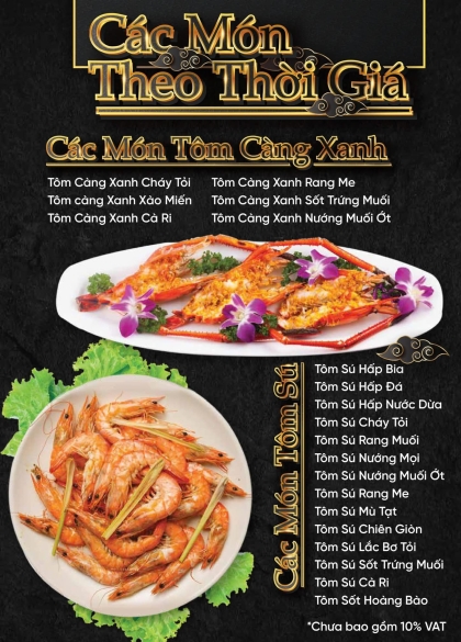 CÁC MÓN THEO THỜI GIÁ