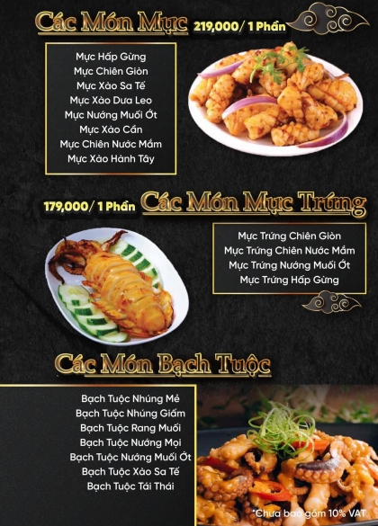 CÁC MÓN MỰC- BẠCH TUỘC