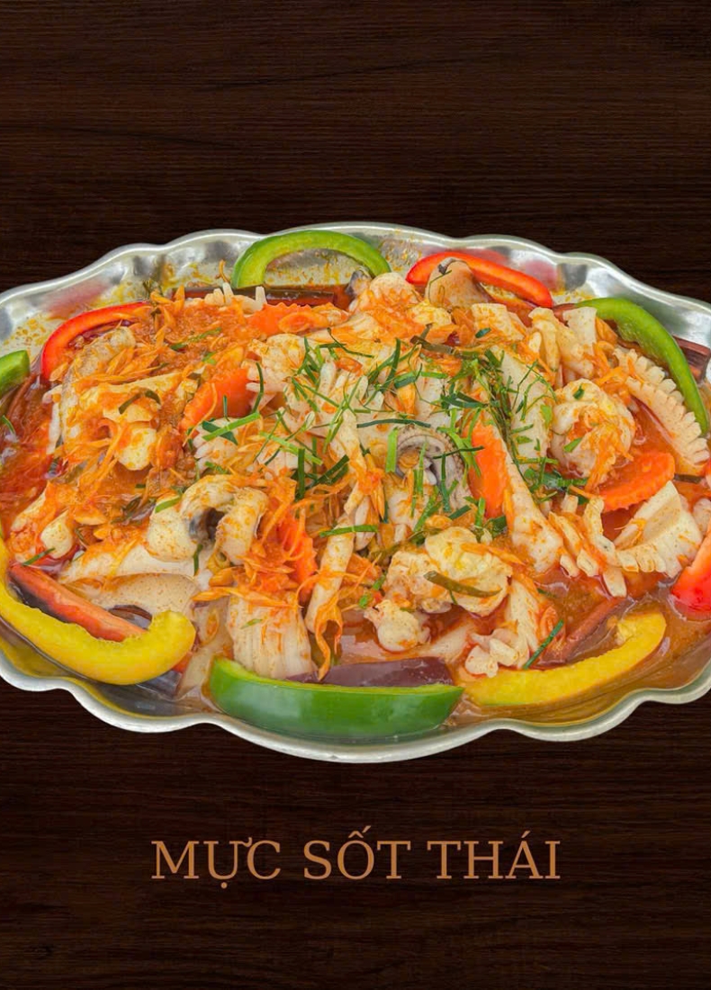 Mực sốt thái