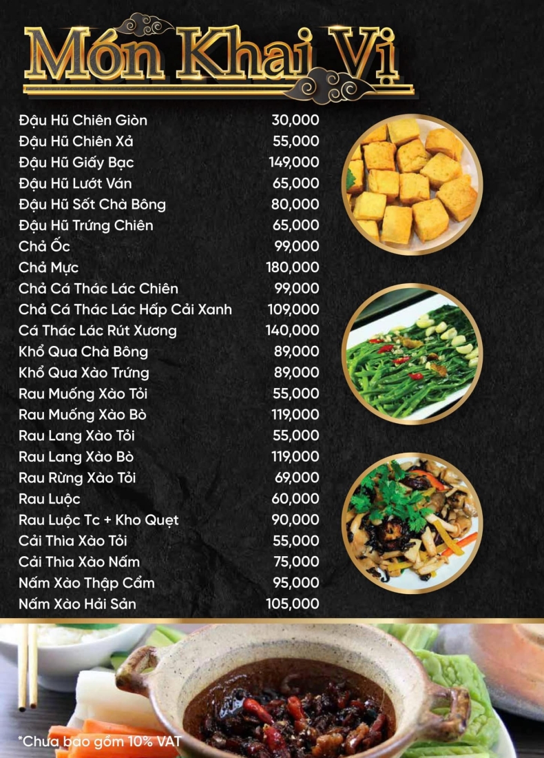 MÓN KHAI VỊ